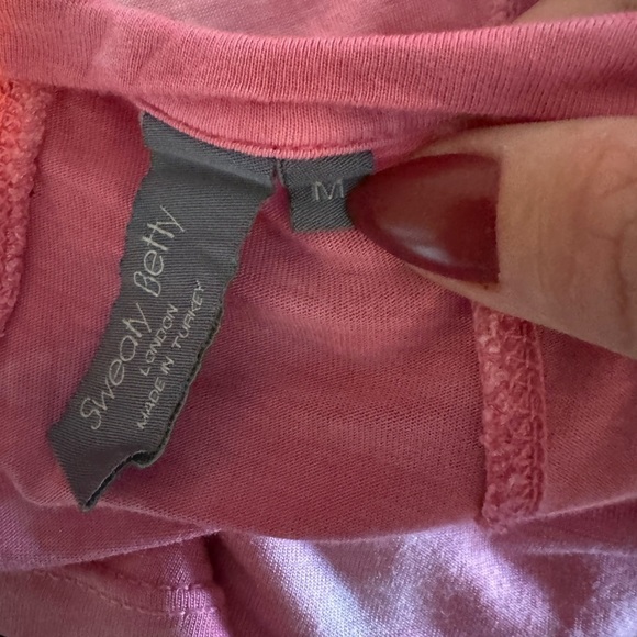 Sweaty Betty Easy Peazy Tank White Placement Tie Dye Bamboo Viscose Size M Pink - Picture 8 of 8